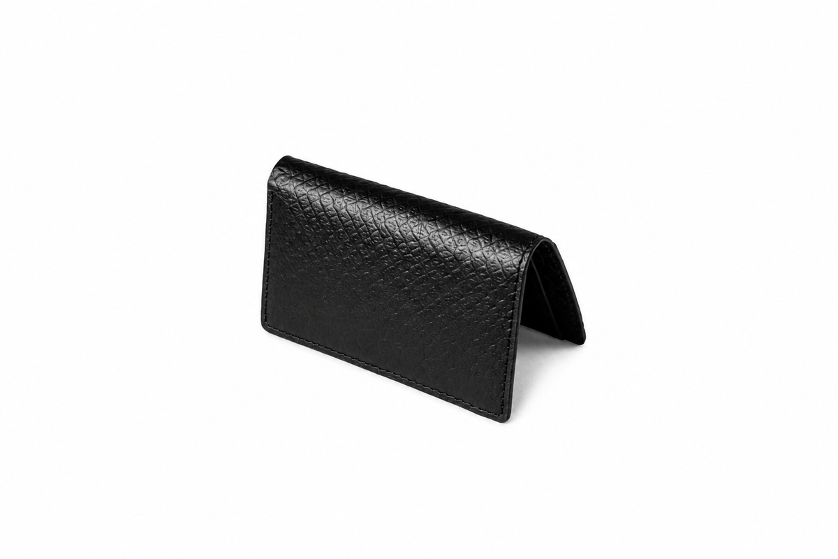 Bi-Fold Card & Note Holder in ORVA plant-based material – view 1