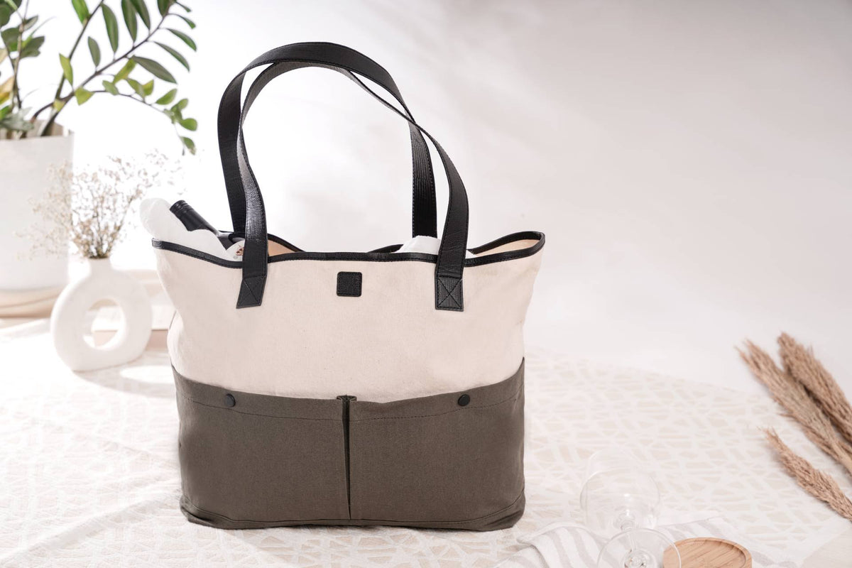Canvas Shopper Tote in ORVA plant-based material – view 1