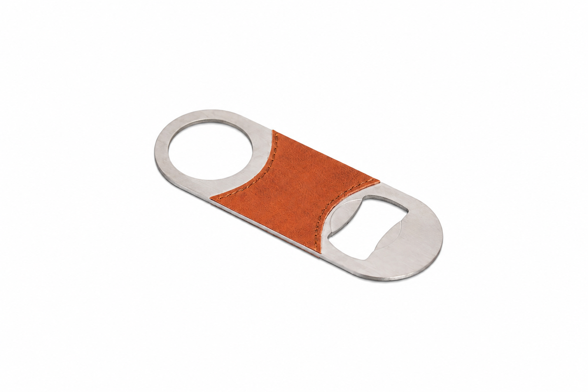 Flat Bottle Opener 110 mm in ORVA plant-based material – view 1
