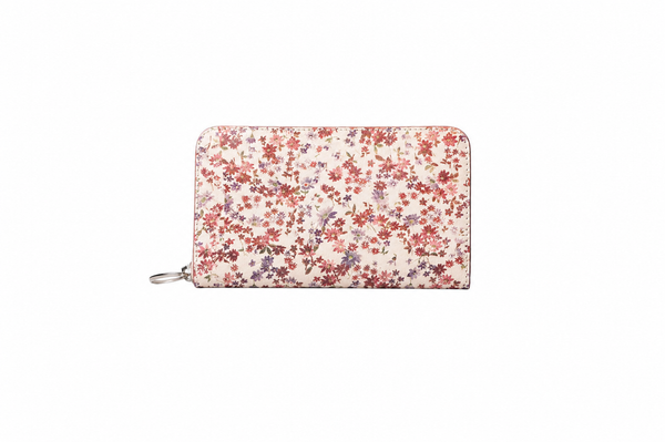 Foil-Print Zip-Around Purse in ORVA plant-based material – view 1