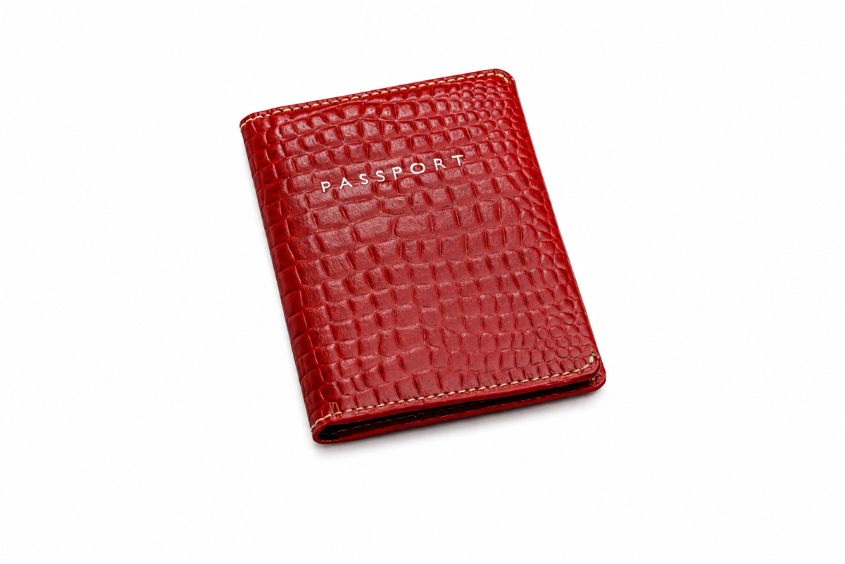 Passport Case in ORVA plant-based material – view 1