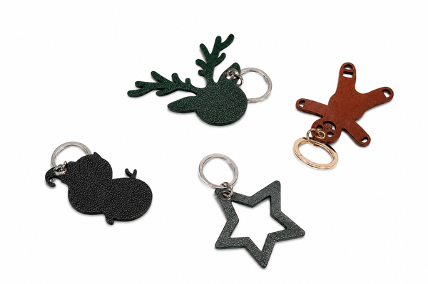 Shaped Key Rings, Custom Cut in ORVA plant-based material – view 1