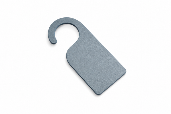 Textured Door Hanger in ORVA plant-based material – view 1