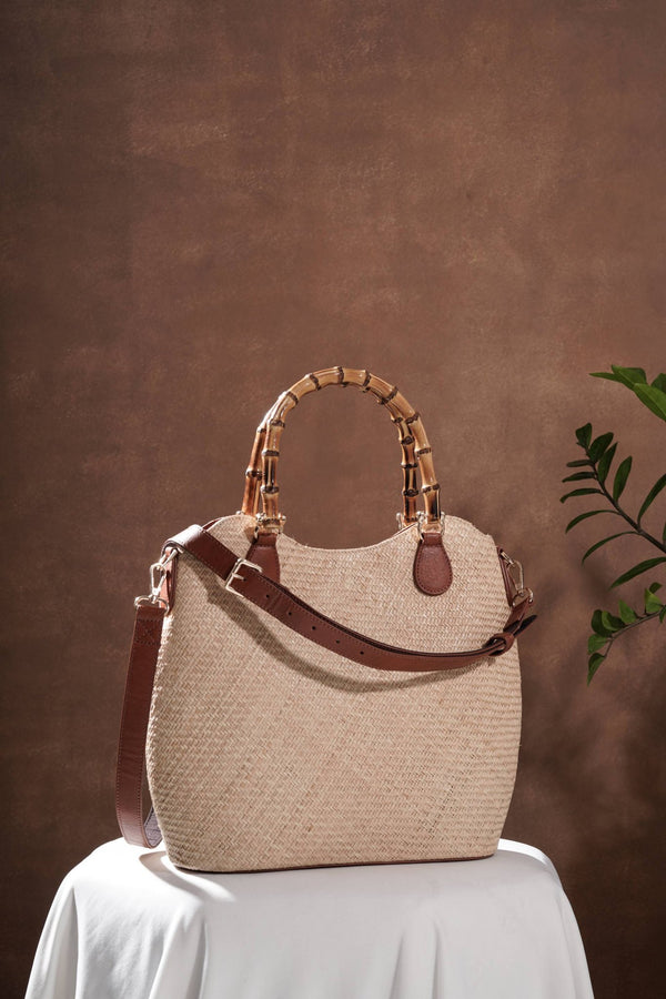 Woven Tote in ORVA plant-based material – view 1